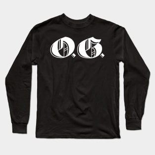 OG Original Gangster Gangsta O.G. Calligraphy Men Women Long Sleeve T-Shirt